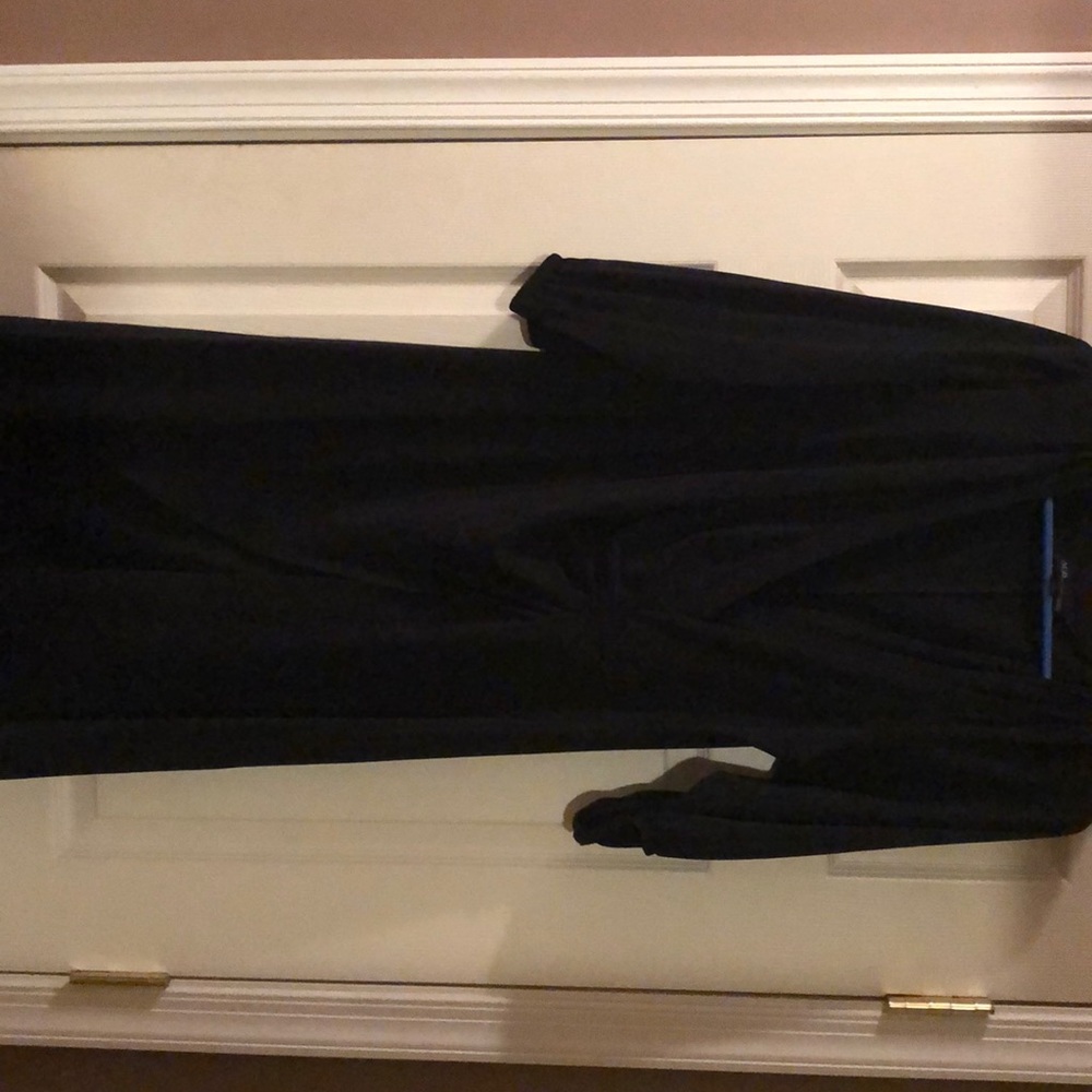 Black wrap dress